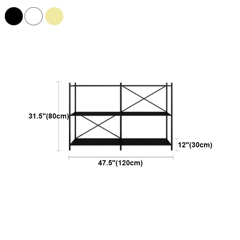 Minimalist Metal Open Etagere Bookcase with Rectangular Shelves Clearhalo 'Bookcases' 'furn' 'furn_bookcases' 'Furniture' 'furniture_bookcases' 'kitchen' 'kitchen_bookcases' 'Living Room Furniture' 'Office Furniture' 1200x1200_84dbe689-fa75-485d-825a-59c456dfe80a
