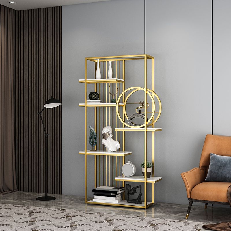 Glam metalen plank BOOKCEST Open Back -boekenkast voor thuiskantoor