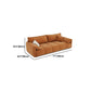 Tufted Loose Back Sofa with Chaise Nordic Pillow Top Arm Sofa in Orange and White Clearhalo 'furn' 'furn_sectionals' 'Furniture' 'Living Room Furniture' 'Sectionals' 1200x1200_84ddce6f-600d-4fbf-8b07-f59c13168b24