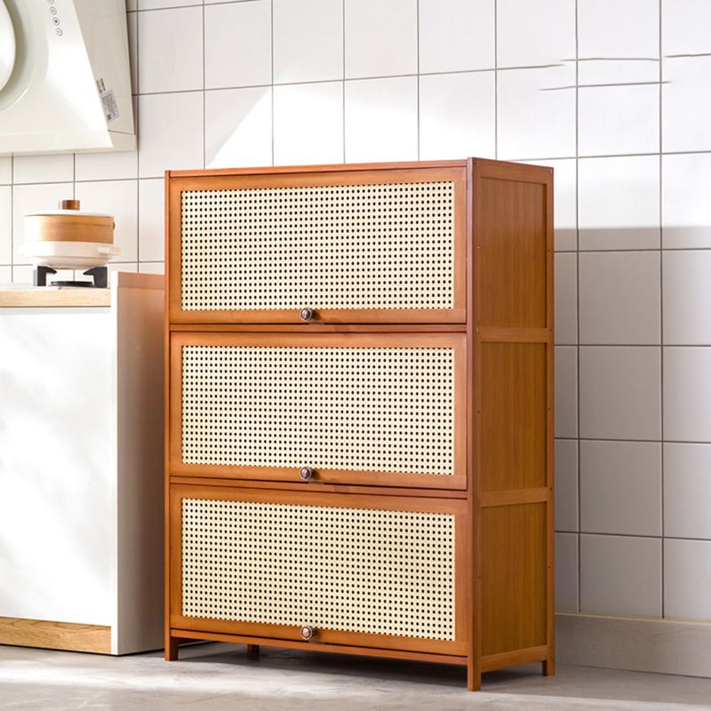 Mid-Century Modern Rectangle Cabinet with Wicker&Rattan Doors Clearhalo 'Cabinets & Chests' 'cabinets_chests' 'furn' 'furn_cabinets_chests' 'Furniture' 'Living Room Furniture' 1200x1200_84ddfebd-9f3e-4b26-a653-df0f10db98f7