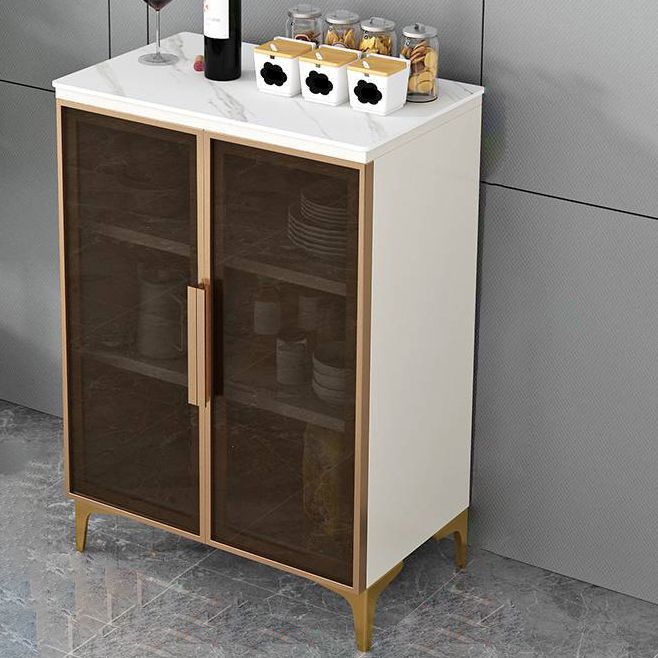 Server in stile glam Sinterato Sinted Stone Server con porta per soggiorno