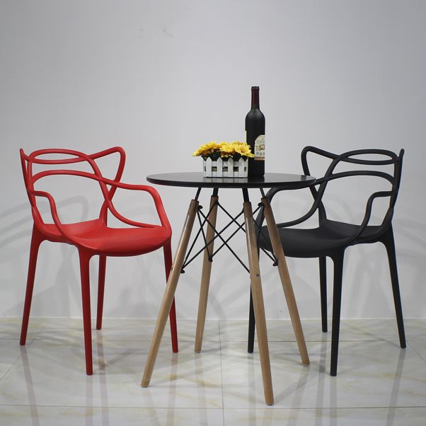 Glam Style Dining Chairs Plastic Kitchen Dining Arm Side Chairs (Set of 4) Clearhalo ' kitchen&dining_furn' 'Dining Chairs' 'Dining Tables & Seating' 'dining_chair' 'furn' 'furn_dining_chair' 'Furniture' 'furniture_dining_chair' 'Kitchen & Dining Furniture' 'kitchen' 1200x1200_84df6c8a-a582-41d4-a4a3-b0eeda6fbd99