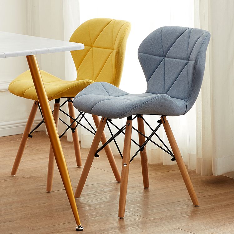 Modern Indoor-Outdoor Wood Chair Dining Room Armless Wingback Side Chair Clearhalo ' kitchen&dining_furn' 'Dining Chairs' 'Dining Tables & Seating' 'dining_chair' 'Furniture' 'furniture_dining_chair' 'Kitchen & Dining Furniture' 'kitchen' 1200x1200_84e04561-1357-433c-a48a-aa0833673b12