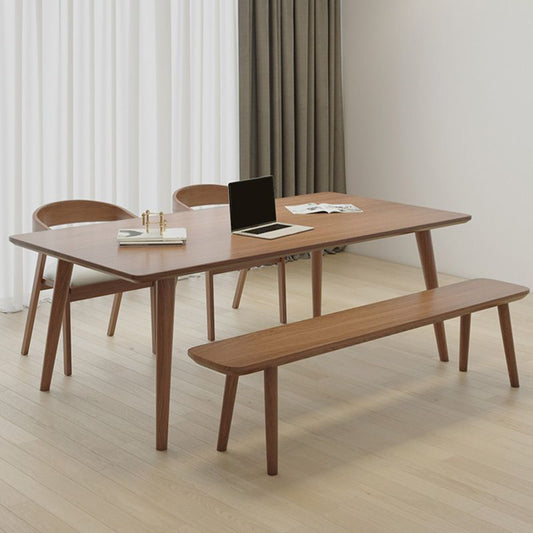 Moderner massiver Holzschreiberschreibtisch 29,53 Zoll großer Büroschreibtisch mit Parsons Basis