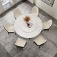 Modern Stone Double Pedestal Dining Table Matte Finish Round Table for Kitchen Clearhalo 'Dining Tables & Seating' 'Dining Tables' 'dining_table' 'furn' 'furn_dining_table' 'Furniture' 'furniture_dining_table' 'Kitchen & Dining Furniture' 'kitchen' 'kitchen_dining_table' 1200x1200_84e3a9b6-6a76-4a69-a627-01c739116b73
