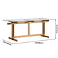Trestle Table Clear Tempered Glass Dining Table Rectangle for Dining Room Home Clearhalo ' dining_table' 'Dining Tables & Seating' 'Dining Tables' 'Furniture' 'furniture_dining_table' 'Kitchen & Dining Furniture' 'kitchen&dining_furn' 'kitchen' 'kitchen_dining_table' 1200x1200_84e40a9e-bb08-4da6-8d91-47a2510a4908