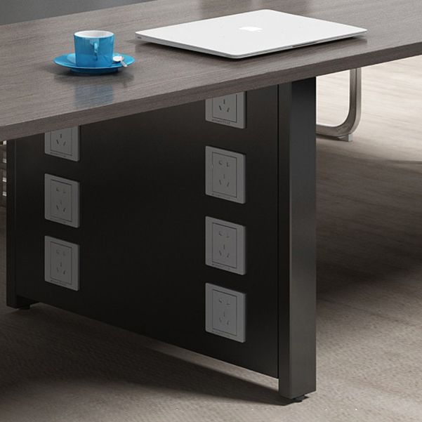 Modern Style Curved Desk Home Office Artificial Wood Writing Desk Clearhalo 'furn' 'furn_office_desk' 'Furniture' 'Office Desks' 'Office Furniture' 'office_desk' 1200x1200_84e42d85-306a-472b-907e-59e900a4542e