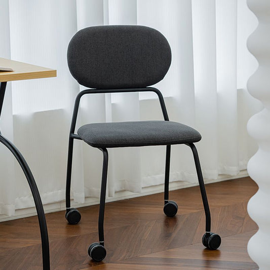 Silla de escritorio sin brazo moderno sin angustia silla de oficina ergonómica con ruedas
