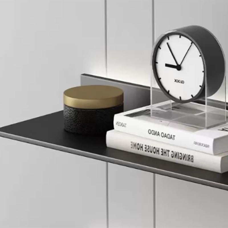 Bibliothèque à dos fermé moderne étagère murale en métal pour le bureau à domicile