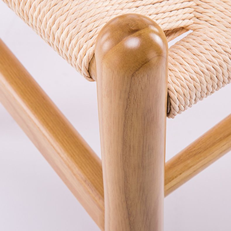 Wood Modern Dining Arm Chair with Color Cushion Wishbone Chair for Home Clearhalo ' kitchen&dining_furn' 'Dining Chairs' 'Dining Tables & Seating' 'dining_chair' 'furn' 'furn_dining_chair' 'Furniture' 'furniture_dining_chair' 'Kitchen & Dining Furniture' 'kitchen' 1200x1200_84e74706-9a14-4615-bf66-cc0f7bb88822