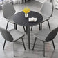 Metal Industrial Dinette Table Sintered Stone Top Table with 4 Legs Clearhalo ' dining_table' 'Dining Tables & Seating' 'Dining Tables' 'furn' 'furn_dining_table' 'Furniture' 'furniture_dining_table' 'Kitchen & Dining Furniture' 'kitchen&dining_furn' 'kitchen' 'kitchen_dining_table' 1200x1200_84e7e1a1-a129-4032-be59-85e1dfc4b4c6