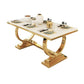 Glam Rectangle Shape Marble Dining Table Standard Dining Table with Double Pedestal Bases Clearhalo ' dining_table' 'Dining Tables & Seating' 'Dining Tables' 'furn' 'furn_dining_table' 'Furniture' 'furniture_dining_table' 'Kitchen & Dining Furniture' 'kitchen&dining_furn' 'kitchen' 'kitchen_dining_table' 1200x1200_84e8399b-1ee7-41bd-98b1-69a3d4d2b7ee