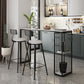 Industrial Style Rectangle Sintered Stone Table Bar Counter Table for Home Clearhalo 'Bar Furniture' 'Bar Tables' 'bar_tables' 'Furniture' 'furniture_bar_tables' 'Kitchen & Dining Furniture' 1200x1200_84e8fd91-6ed1-4f27-a9e5-a9b37e2b0a65