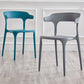 Indoor Contemporary Side Chair Open Back Plastic Stackable Dining Room Single Chair Clearhalo ' kitchen&dining_furn' 'Dining Chairs' 'Dining Tables & Seating' 'dining_chair' 'furn' 'furn_dining_chair' 'Furniture' 'furniture_dining_chair' 'Kitchen & Dining Furniture' 'kitchen' 1200x1200_84e90b22-a8ad-4610-b8b7-1da07b1d1a9a