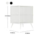Modern Metal Bed Cabinet Stone Top 1-Shelf Nightstand in Black/White Clearhalo 'Bedroom Furniture' 'furn' 'furn_night_stand' 'Furniture' 'night_stand' 'Nightstands' 1200x1200_84e994e3-85d1-4046-81b4-c8a865773b8b