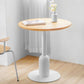 Metal Industrial Dining Table Wood Top Indoor Table with Pedestal Base Clearhalo ' dining_table' 'Dining Tables & Seating' 'Dining Tables' 'furn' 'furn_dining_table' 'Furniture' 'furniture_dining_table' 'Kitchen & Dining Furniture' 'kitchen&dining_furn' 'kitchen' 'kitchen_dining_table' 1200x1200_84e9a7d7-408e-4fc8-8228-14d8e77e08b8