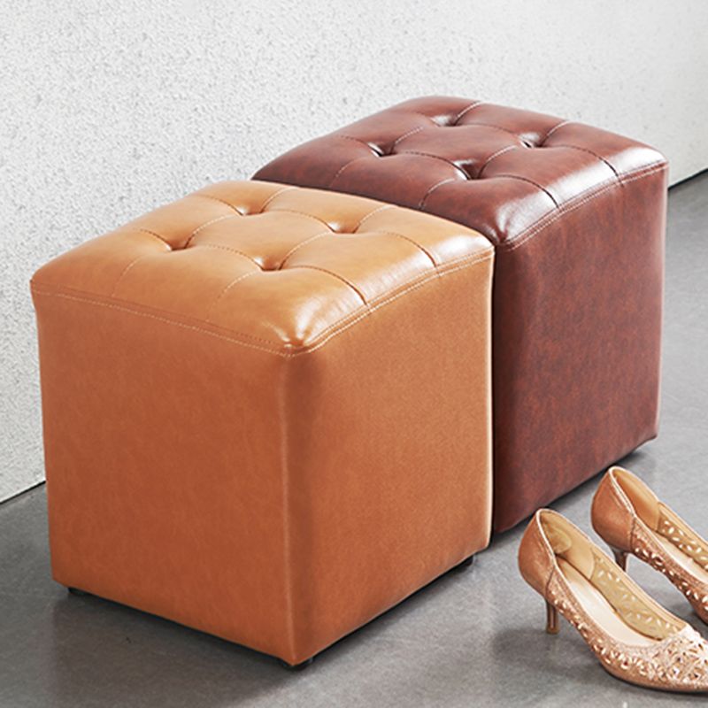 White Modern Square Standard Stain Resistant Standard for Drawing Room Clearhalo 'furn' 'furn_ottomans_poufs' 'Furniture' 'Living Room Furniture' 'Ottomans & Poufs' 'ottomans_poufs' 1200x1200_84ea07ee-a1b5-4e72-925d-02fc9ff2b564