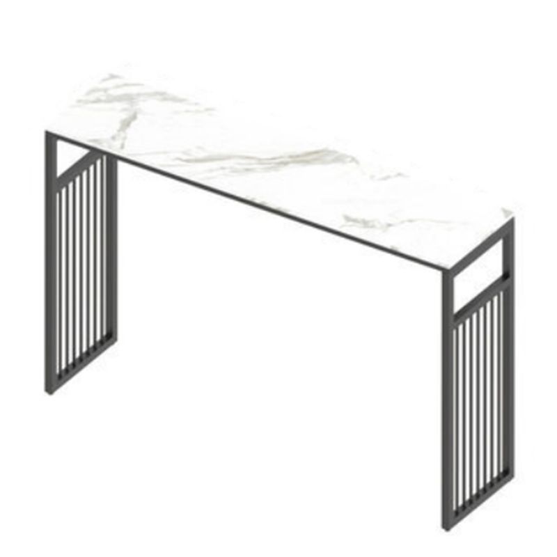 Table du compteur de hauteur de hauteur de barre d'intérieur Rectangle moderne Table de pub en marbre