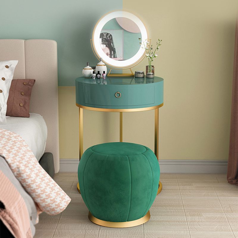 Glam Make-up Vanity 31.49" Wide Vanity Tables with 1 Storage Drawer Clearhalo 'Bedroom Furniture' 'furn' 'furn_makeup_vanities' 'Furniture' 'Makeup Vanities' 'makeup_vanities' 1200x1200_84eb34ee-861c-4b5f-a45b-2978be8d20fd