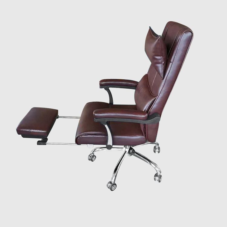 Contemporary Office Chair Tilt Mechanism Footrest Pillow Included Executive Chair Clearhalo 'furn' 'furn_office_chair' 'Furniture' 'Office Chairs' 'Office Furniture' 'office_chair' 1200x1200_84ed3ced-d60f-4e3a-8ee2-815903936e8f