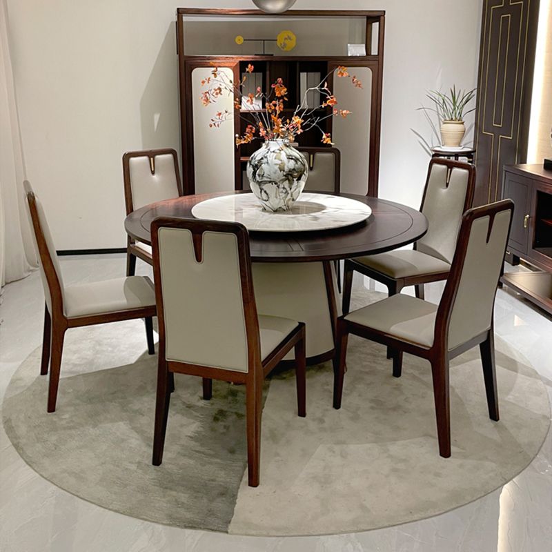 木製ベースのキッチン家具セット付き1/7のモダンなダイニングテーブルセット