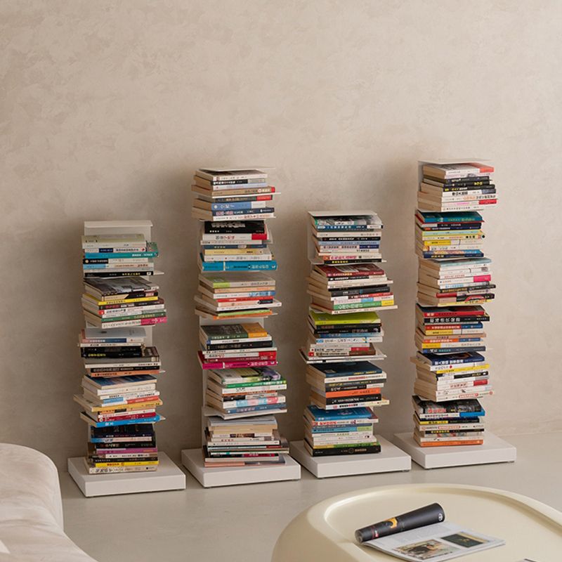 Modern Style Steel Bookshelf Vertical Closed Back Shelf Bookcase for Home Clearhalo 'Bookcases' 'furn' 'furn_bookcases' 'Furniture' 'furniture_bookcases' 'kitchen' 'kitchen_bookcases' 'Living Room Furniture' 'Office Furniture' 1200x1200_84eeefc9-9f88-421d-af1d-8a0d402f7ff1