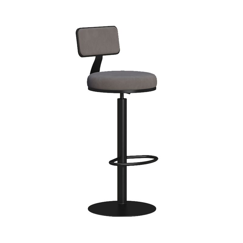 Contemporary Low Back Counter Height Stools with Footrest for Living Room Clearhalo 'Bar Furniture' 'Bar Stools' 'bar_stools' 'furn' 'furn_bar_stools' 'Furniture' 'Kitchen & Dining Furniture' 1200x1200_84ef1bb9-3559-4648-9dad-8e554c331093