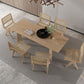 Modern 1/2/6/7 Pieces Dining Set Solid Wood Dining Table with Wooden Chairs Clearhalo 'Dining Room Sets' 'Dining Tables & Seating' 'dining_room_set' 'furn' 'furn_dining_room_set' 'Furniture' 'furniture_dining_room_set' 'Kitchen & Dining Furniture' 'kitchen&dining_furn' 'kitchen' 1200x1200_84ef8a09-7eae-4aaf-bb07-1ed647437997