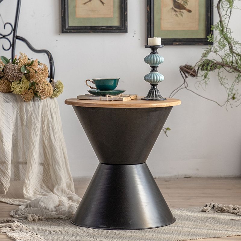 Tavolo laterale di campagna largo da 17 "Tavolino rotondo in metallo