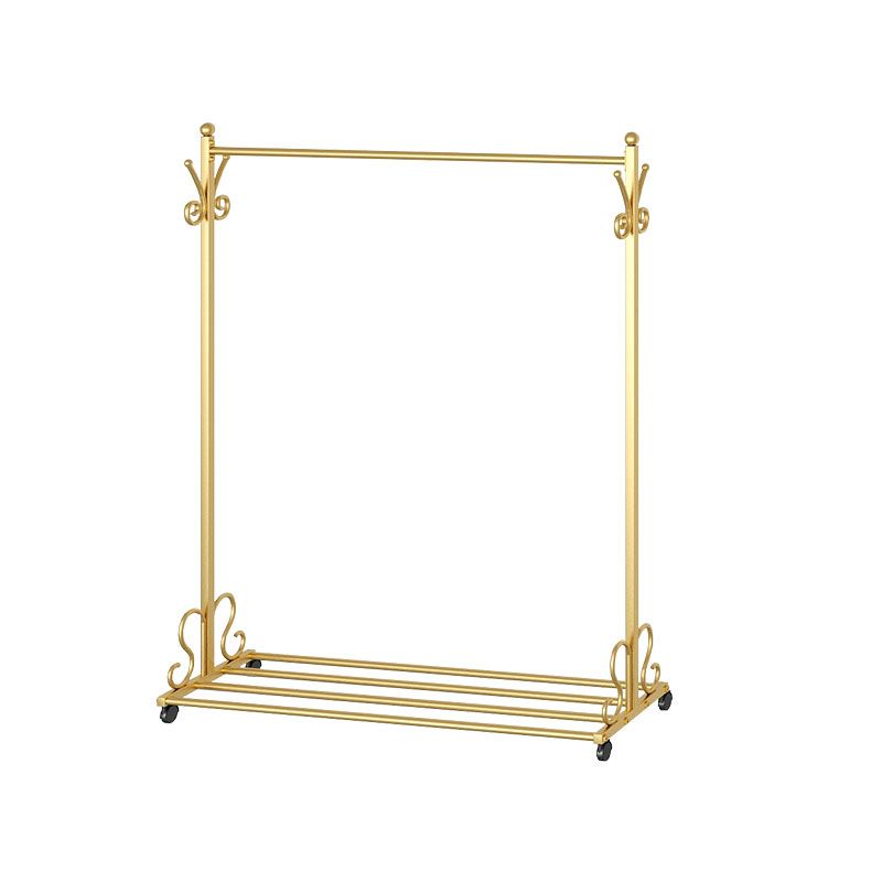 Estante de metal contemporáneo estante para colgar y ganchos