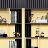 Glam Open Back Shelf Bookcase Metal Book Shelf for Home Office Clearhalo 'Bookcases' 'furn' 'furn_bookcases' 'Furniture' 'Office Furniture' 1200x1200_84f1ee2b-1851-42ed-9338-fc7ad4692581
