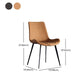 PU Leather Dining Chairs Industrial Style Arm Solid Back Dining Side Chairs Clearhalo 'Dining Chairs' 'Dining Tables & Seating' 'dining_chair' 'furn' 'furn_dining_chair' 'Furniture' 'Kitchen & Dining Furniture' 1200x1200_84f2bd40-5c1c-4050-b78e-49b8bacc2d35