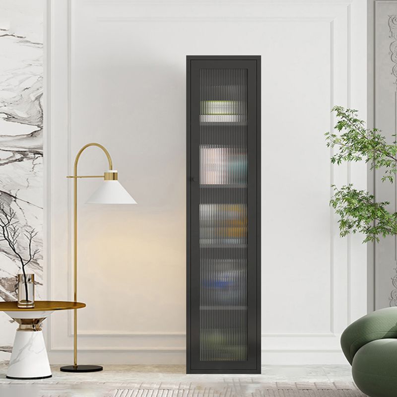 Modern Metal Bookcase Standard Closed Back Shelf with Rectangular Shelves