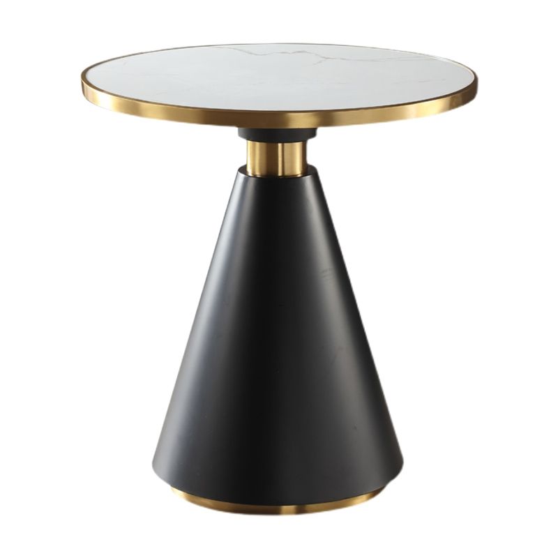 Round Shape Sintered Stone Dining Table Glam Pedestal Table for Dining Room Clearhalo ' dining_table' 'Dining Tables & Seating' 'Dining Tables' 'furn' 'furn_dining_table' 'Furniture' 'furniture_dining_table' 'Kitchen & Dining Furniture' 'kitchen&dining_furn' 'kitchen' 'kitchen_dining_table' 1200x1200_84f2e5e8-6ac4-4456-ba29-79b8e24dea60