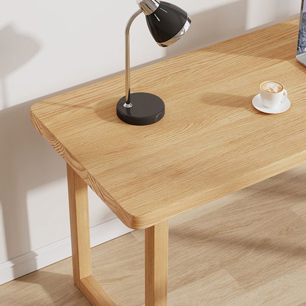 MODERNA DESCA DI SCRITTURA IN LEGNO STRASSIONE BASE SCHEDA NATURALE OFFICI