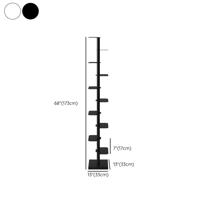 12 "brede hedendaagse plank boekenkast open planken opgenomen boekenkast