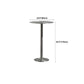 Table de salle à manger ronde en acier inoxydable, table de bar sur pied extérieur-intérieur