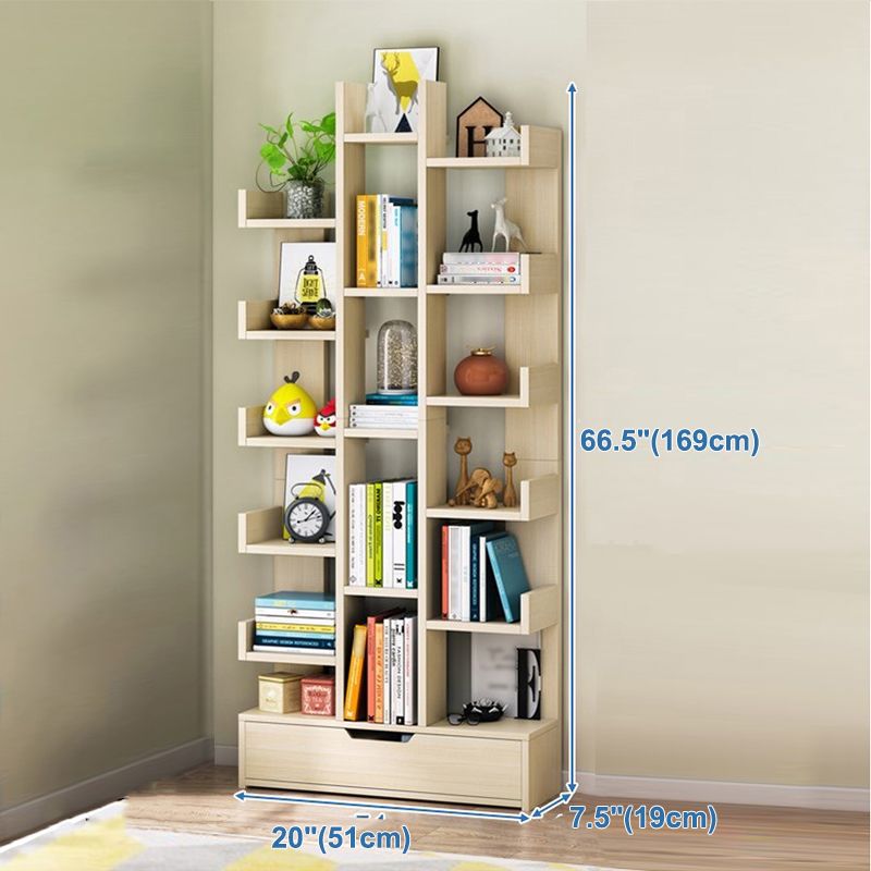 Scandinavian Style Bookshelf Engineered Wood Open Back Bookcase for Home Office Study Room Clearhalo 'Bookcases' 'furn' 'furn_bookcases' 'Furniture' 'furniture_bookcases' 'kitchen' 'kitchen_bookcases' 'Living Room Furniture' 'Office Furniture' 1200x1200_84f74cb2-360b-4a0d-9731-d5fe3b30beb8