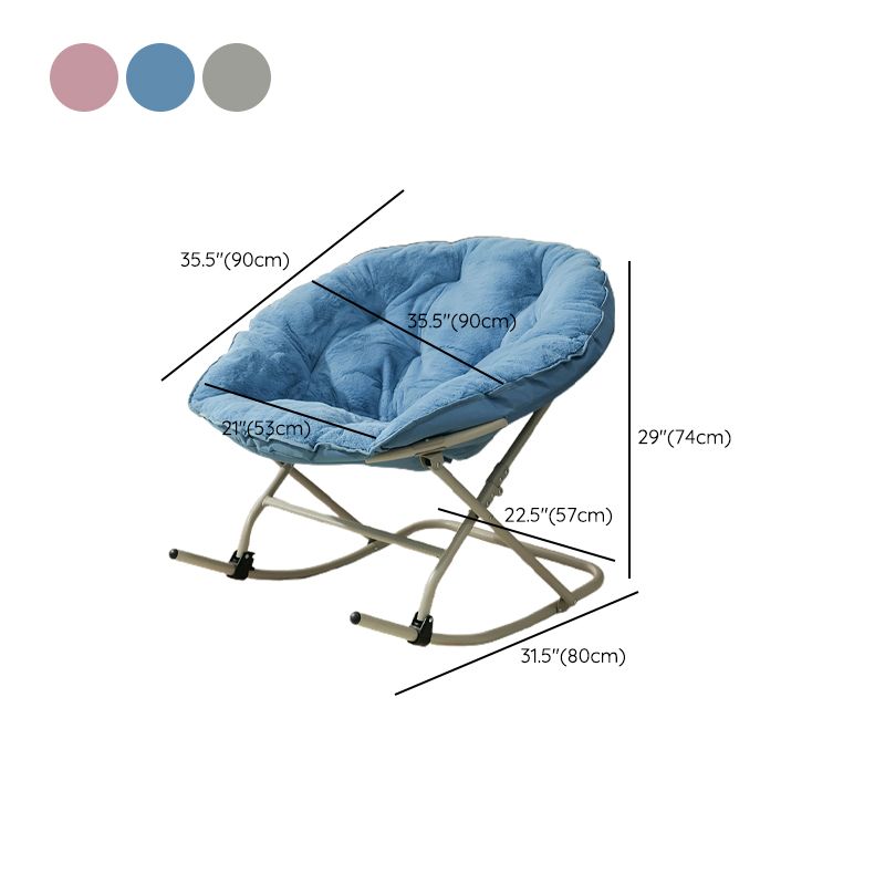 Chaise à bascule intérieure contemporaine chaise à bascule de pépinière pour salon avec ottoman