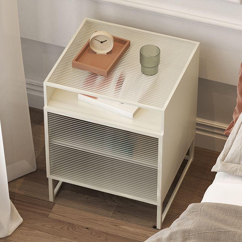 23 "haut de nuit moderne étagère inférieure 1 tiroir en fer table de nuit