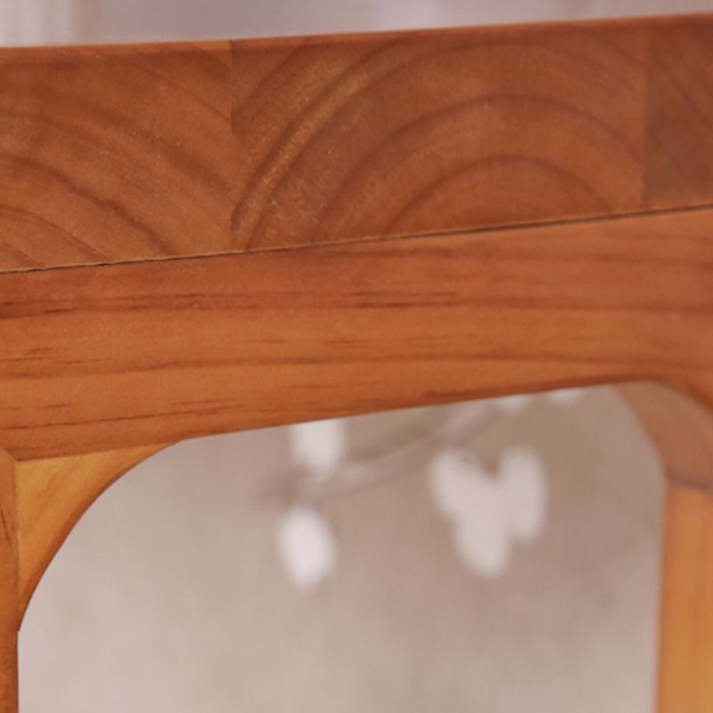 Console moderna della metà del secolo Tavolo da divano rettangolo di rettangolo