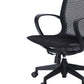 Mid-back Swivel/Tilt Chair Black Bureau Chair Fixed Arms Desk Chair