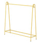 Metal Modern Coat Hanger Hanging Rail Coat Rack Entryway Kit in Gold