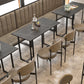 Industrial Iron Dining Table Stone Dining Furniture with Metal Base Clearhalo 'Dining Tables & Seating' 'Dining Tables' 'dining_table' 'furn' 'furn_dining_table' 'Furniture' 'Kitchen & Dining Furniture' 1200x1200_84fe4275-4267-4e17-9ee6-2c0c24171843