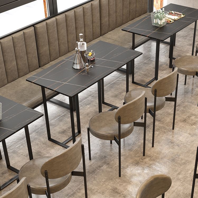 Industrial Iron Dining Table Stone Dining Furniture with Metal Base Clearhalo 'Dining Tables & Seating' 'Dining Tables' 'dining_table' 'furn' 'furn_dining_table' 'Furniture' 'Kitchen & Dining Furniture' 1200x1200_84fe4275-4267-4e17-9ee6-2c0c24171843