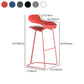 Modern Armless Backrest Counter Stool Steel Cafe Bar Stool with Plastic Seat Clearhalo 'Bar Furniture' 'Bar Stools' 'bar_stools' 'furn' 'furn_bar_stools' 'furniture_bar_stools' 'Kitchen & Dining Furniture' 'kitchen&dining_furn' 'kitchen' 'kitchen_furn' Furniture' 1200x1200_84feda1c-ea07-4e10-ba6d-3e96cb78b50e