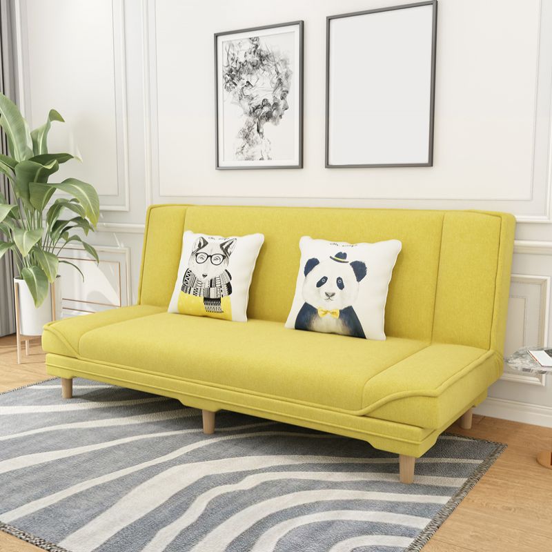 Contemporary Linen Armless Standard Sofa Bed Dual Purpose Sofa for Living Room Clearhalo 'furn' 'furn_sofas' 'Furniture' 'furniture_sofas' 'kitchen' 'kitchen_sofas' 'Living Room Furniture' 'Sofa' 'sofas' 1200x1200_84ff028d-7c61-46b8-9f8a-e67c1b7ca616