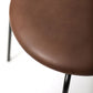 Contemporary Armless Chair Matte Finish Leather Curved Open Back Chair for Patio Clearhalo ' kitchen&dining_furn' 'Dining Chairs' 'Dining Tables & Seating' 'dining_chair' 'furn' 'furn_dining_chair' 'Furniture' 'furniture_dining_chair' 'Kitchen & Dining Furniture' 'kitchen' 1200x1200_84ff0302-4d0e-4528-8ab6-c78544241ee3