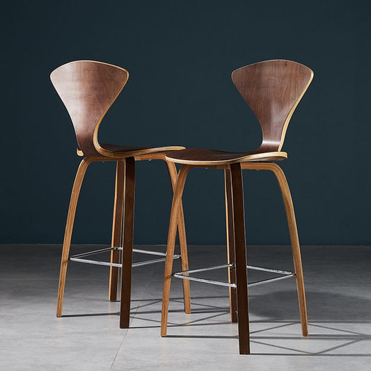 Sgabello con banco con antidolorifici in legno massiccio contemporaneo con 4 gambe