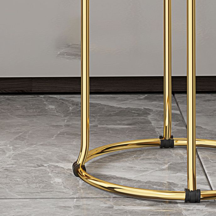 Glam Style Backless Barstool Round Counter Bar Stool with Metal Legs Clearhalo 'Bar Furniture' 'Bar Stools' 'bar_stools' 'furn' 'furn_bar_stools' 'Furniture' 'Kitchen & Dining Furniture' 1200x1200_84fff70b-c81c-4c8e-b54e-52dfc1087621